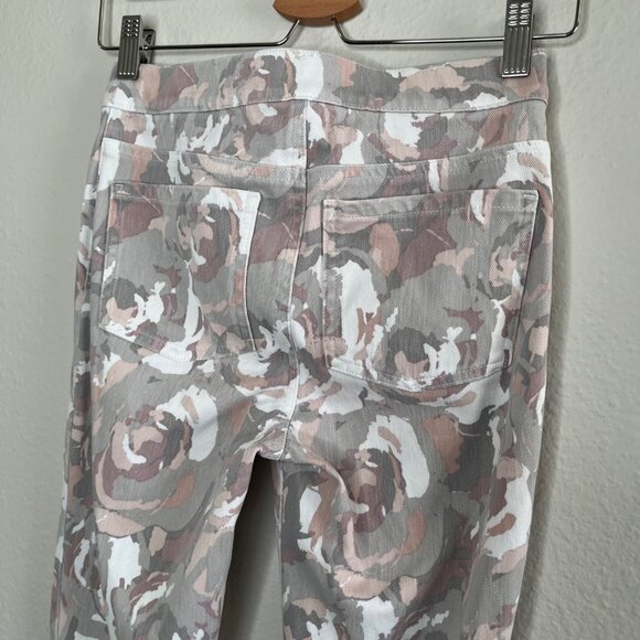 Spanx Womens Jean-ish Ankle Leggings Gray Floral Print Size S - Picture 9 of 14